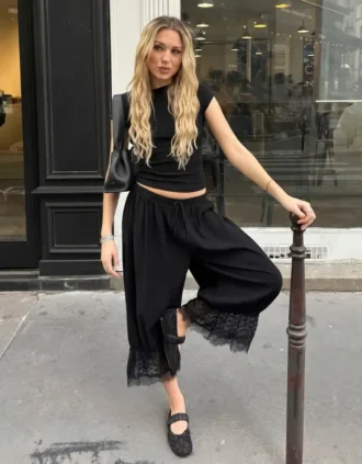 Ballerines en dentelle