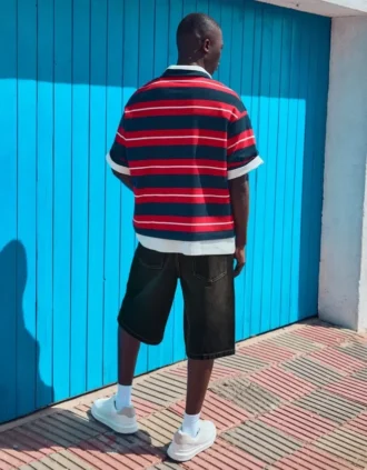 Bermuda ample en denim – Shorts et shorts en jean – Homme