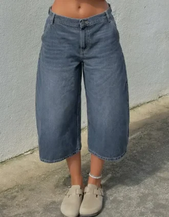 Bermuda en Denim ample