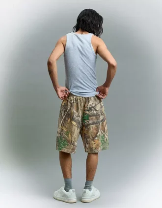 Bermuda imprimé coupe carrée – Shorts et shorts en jean – Homme