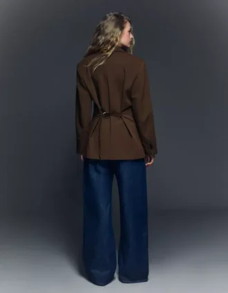 Blazer avec boucle dans le dos – Vestes et trenchs