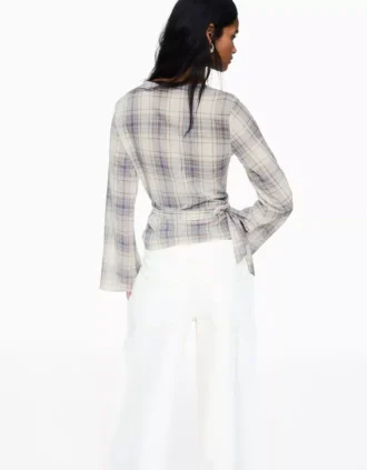 Blouse croisée imprimée