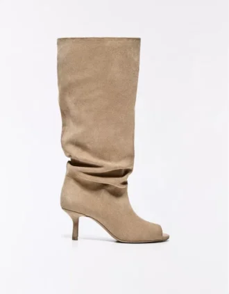 Bottes à talons bobines ajourées – Bottes et bottines