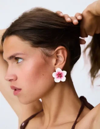 Boucles d&rsquo;oreilles Hibiscus