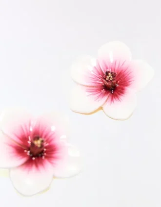 Boucles d&rsquo;oreilles Hibiscus