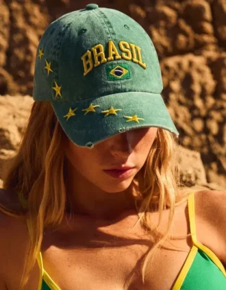 Casquette brodée « Brazil »