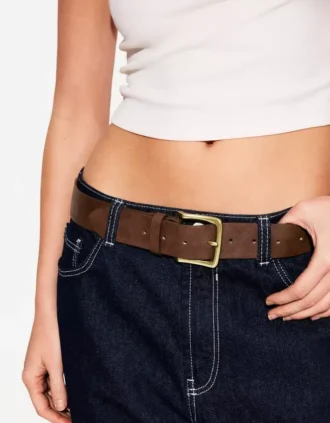 Ceinture à boucle dorée – Accessoires