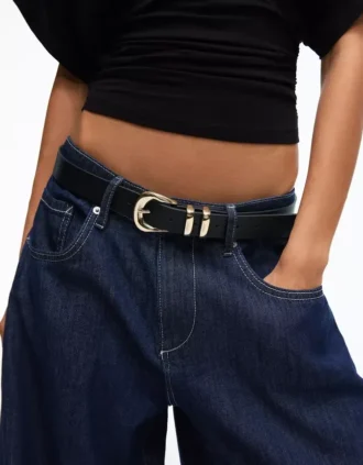 Ceinture à boucle en Faux Leather – Accessoires