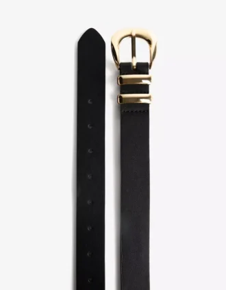 Ceinture à boucle en Faux Leather – Accessoires