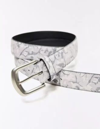 Ceinture imprimée feuilles – Accessoires – Homme