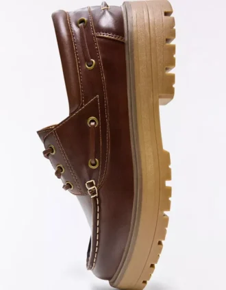 Chaussures bateau à semelle épaisse – Chaussures élégantes