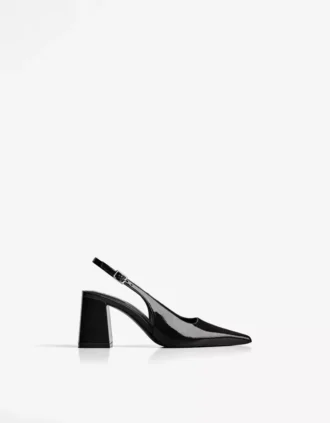 Chaussures à talon bloc et bride arrière – Chaussures