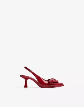 Chaussures à talons bobines avec nœud – Chaussures à talons
