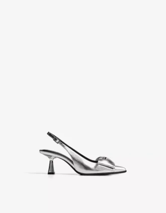 Chaussures à talons bobines avec nœud – Chaussures à talons