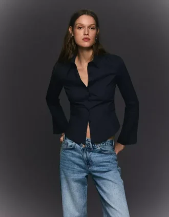 Chemise ajustée à manches cloche – Chemises et blouses