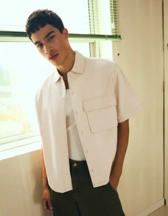 Chemise à manches courtes et coupe carrée – Chemises