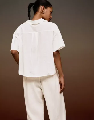 Chemise rustique à manches courtes