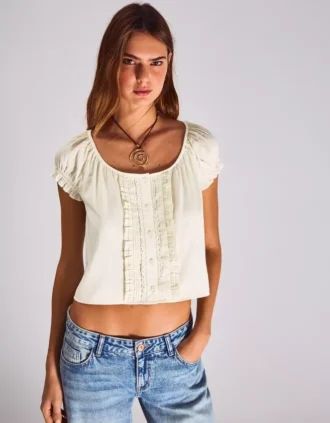 Chemisier à manches courtes – Chemises et blouses