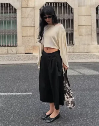 Culotte-bermuda à rayures – #Bershkastyle – Femme