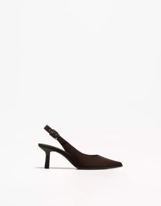 Escarpins à talon bobine et bride arrière – Chaussures