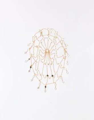 Fascinator à chaîne et miroir