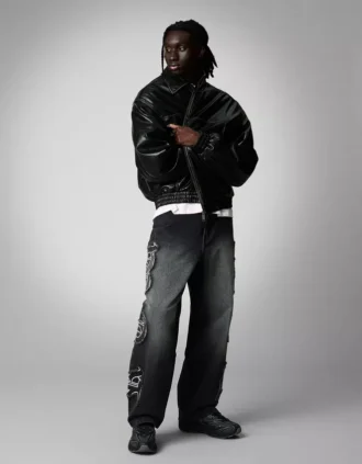 Jean baggy avec patch – Jeans – Homme