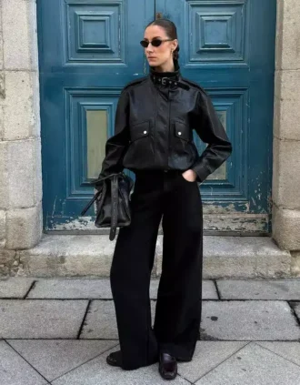 Jeans à jambes larges
