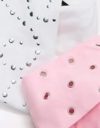 Lot d&rsquo;élastiques à cheveux cloutés