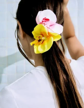 Lot de barrettes à fleurs