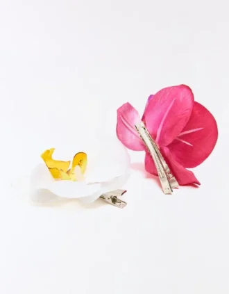 Lot de barrettes à fleurs