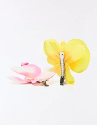 Lot de barrettes à fleurs