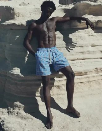 Maillot de bain à imprimé à carreaux – Bershka Lovers