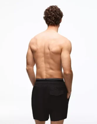 Maillot de bain imprimé coupe Fit avec double ceinture – Accessoires – Homme