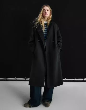 Manteau cache-cœur doux au toucher – Vestes et trenchs