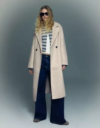 Manteau cache-cœur doux au toucher – Vestes et trenchs