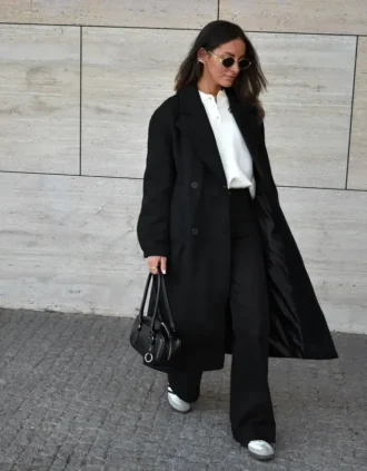 Manteau long au toucher doux