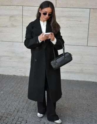 Manteau long au toucher doux