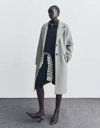 Manteau long au toucher doux – Vestes et trenchs