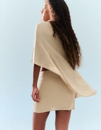 Mini-jupe à fils métalliques – Femme