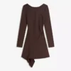 Mini-robe asymétrique à manches longues et ourlet évasé – Robes et combinaisons Mini-robe asymétrique à manches longues et ourlet évasé – Robes et combinaisons