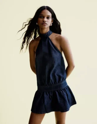 Mini-robe en denim