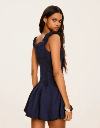 Mini-robe en denim