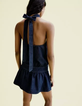 Mini-robe en denim
