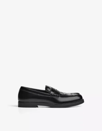 Mocassins à languette avec détail – Chaussures élégantes – Homme
