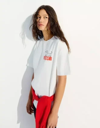 Oversize Short Sleeve Printed T-Shirt – Women