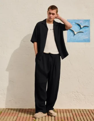 Pantalon baggy rustique – Pantalon