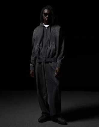Pantalon bouffant à imprimé animalier