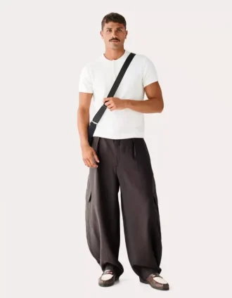 Pantalon cargo ample