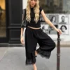 Pantalon court à entrejambe tombant en dentelle – #Bershkastyle – Femme