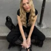 Pantalon court à entrejambe tombant en dentelle – #Bershkastyle – Femme
